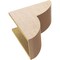Ekena Millwork 9"W x 18"D x 18"H Classic Crestline Rough Cedar Woodgrain TimberThane Corbel, Primed Tan CORUR09X18X18CRERCPR - alternate 5